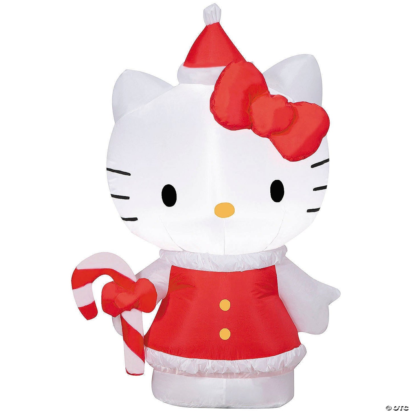 42" Hello Kitty Candy Cane Lighted Christmas Inflatable Outdoor Yard Decoration