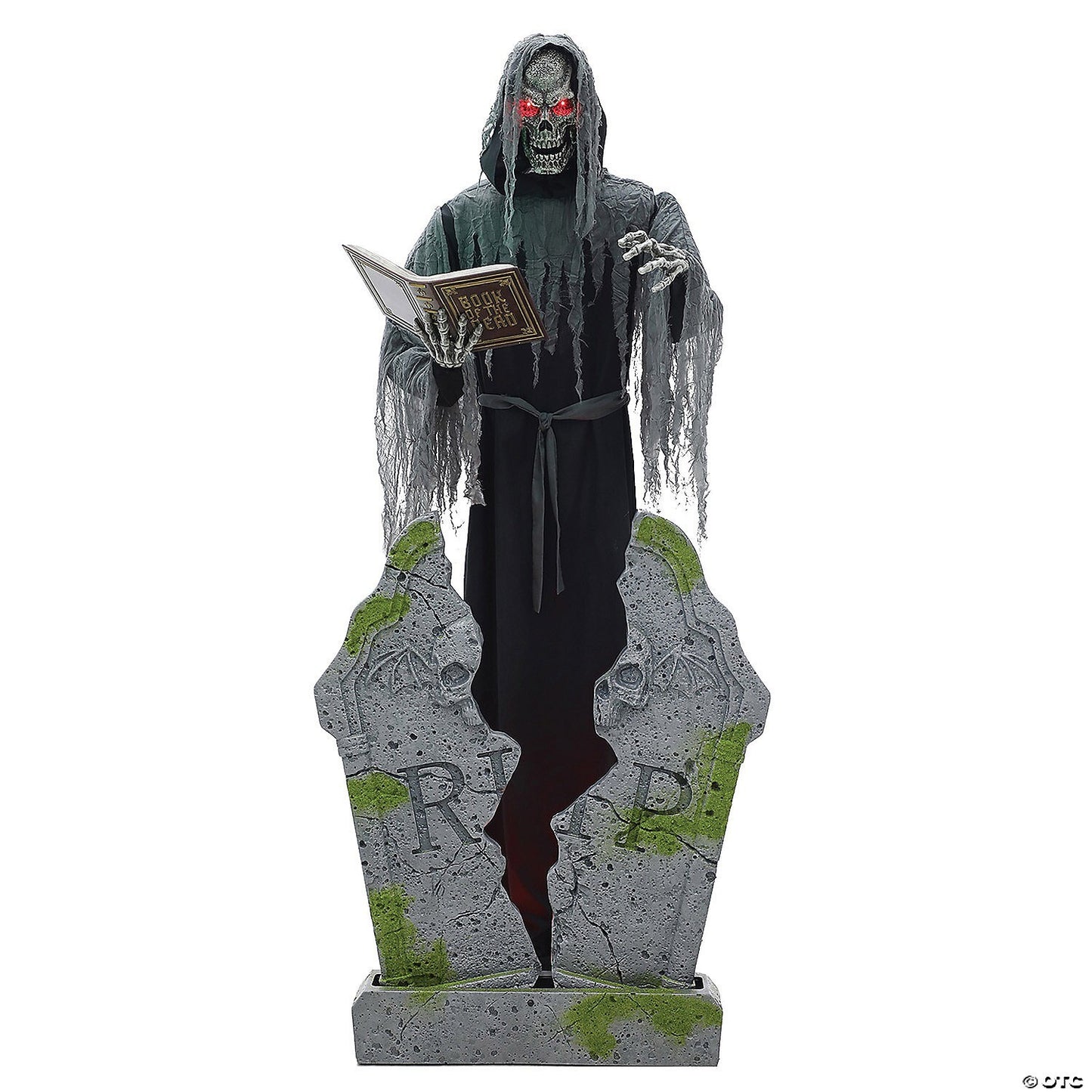7 Ft Soul Stealer Tombstone Graveyard Animatronic Halloween Haunt Prop Animated