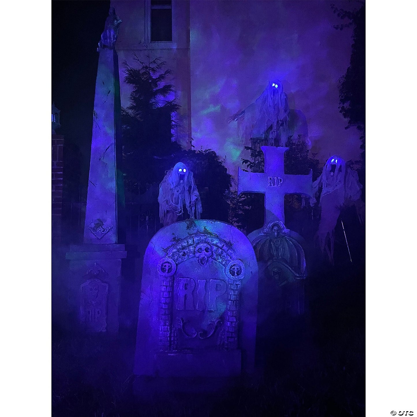 See Video! Life Size Hanging Ghost Light Sound Halloween Decoration Haunted Prop