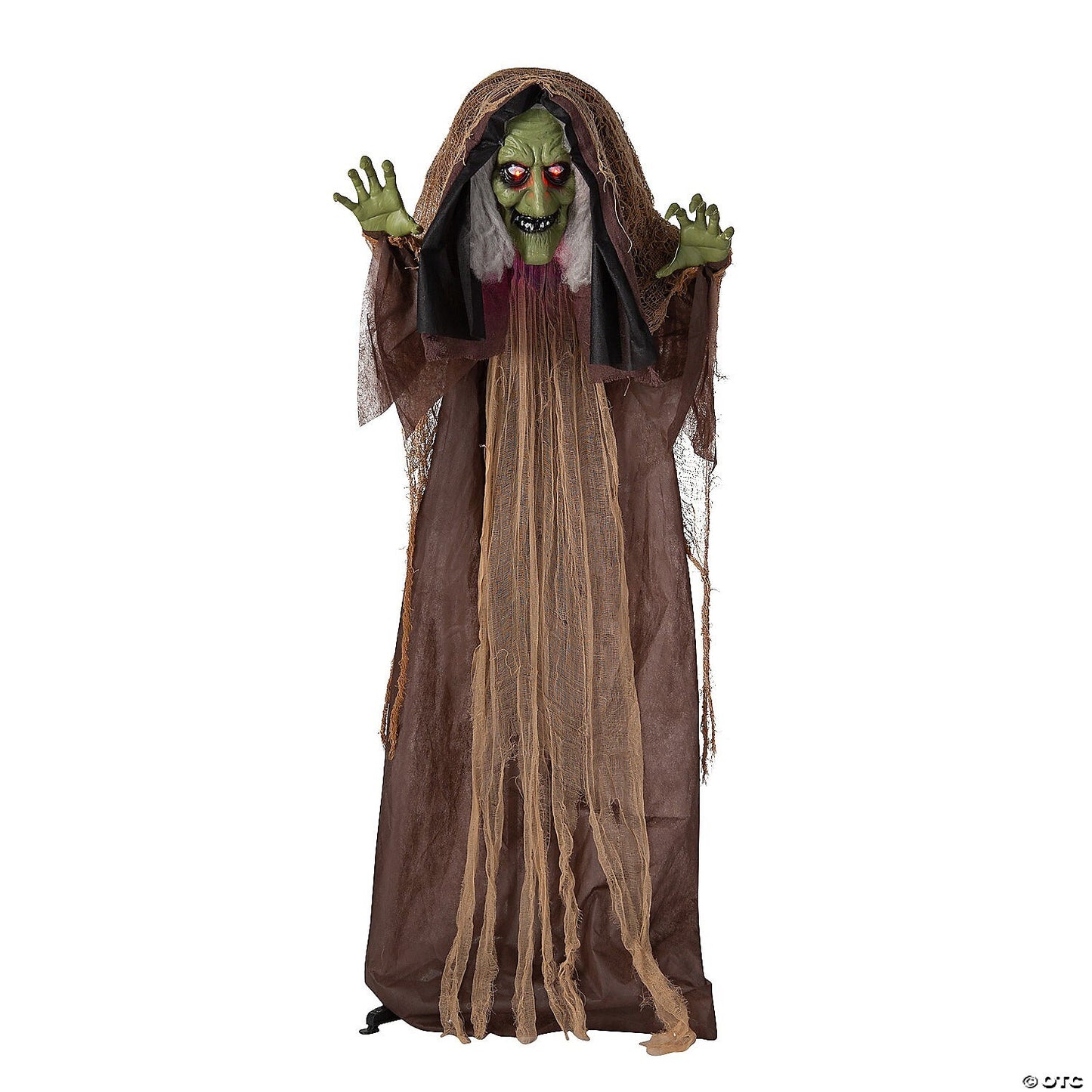LifeSize Hunchback Witch Animated Halloween Decor Outdoor Haunt Yard Porch Prop