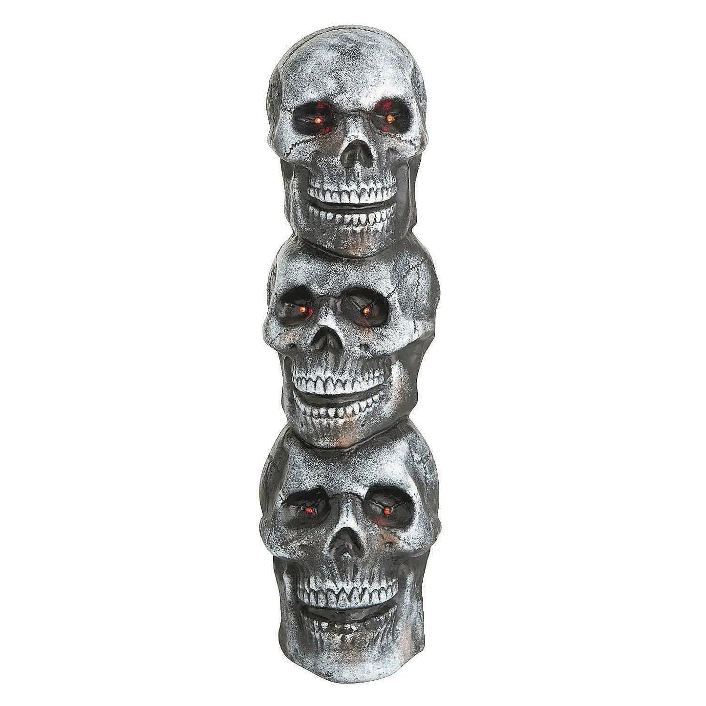 28" Lighted Stack of Skulls Blow Mold