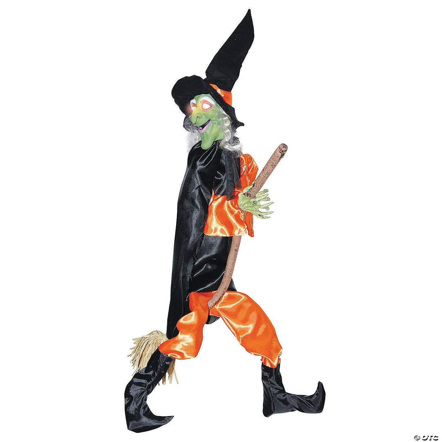 48" Leg Kicking Wicked Witch Animated Halloween Decoration Haunted Prop Outdoor