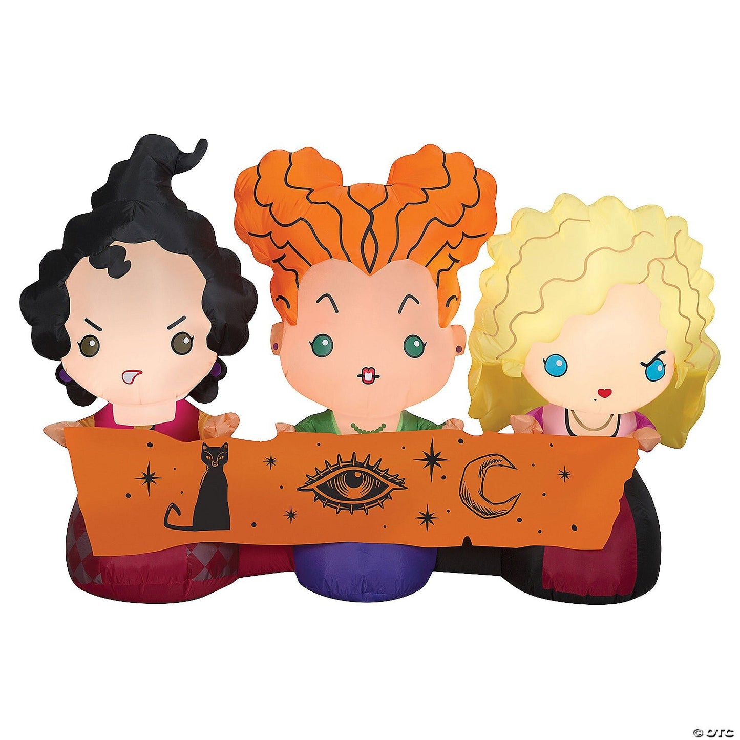 42" Hocus Pocus Witch Sisters Inflatable Outdoor Halloween Yard Decor Airblown