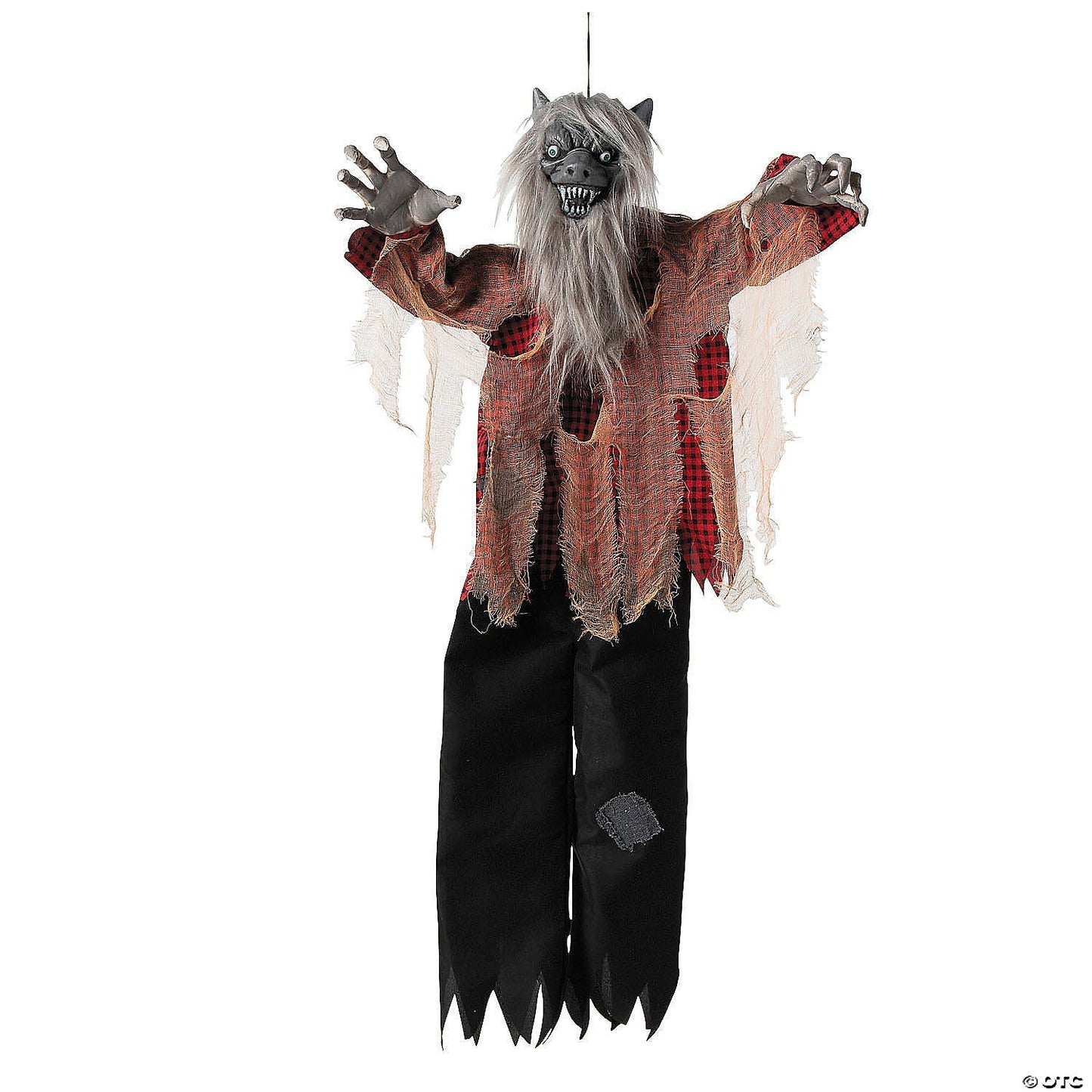 See Video! Hanging Werewolf Animated Halloween Decoration Outdoor Haunted Prop