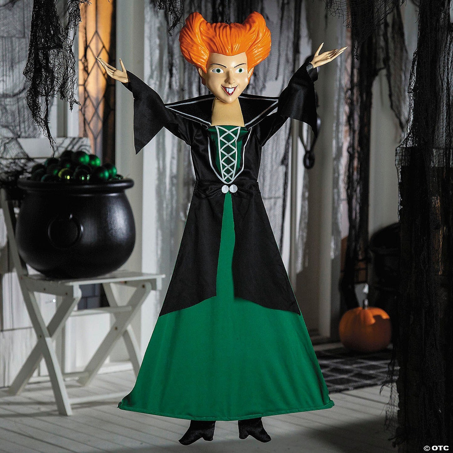 3 Ft Hocus Pocus Winifred Sanderson Sisters Hanging Outdoor Halloween Decoration