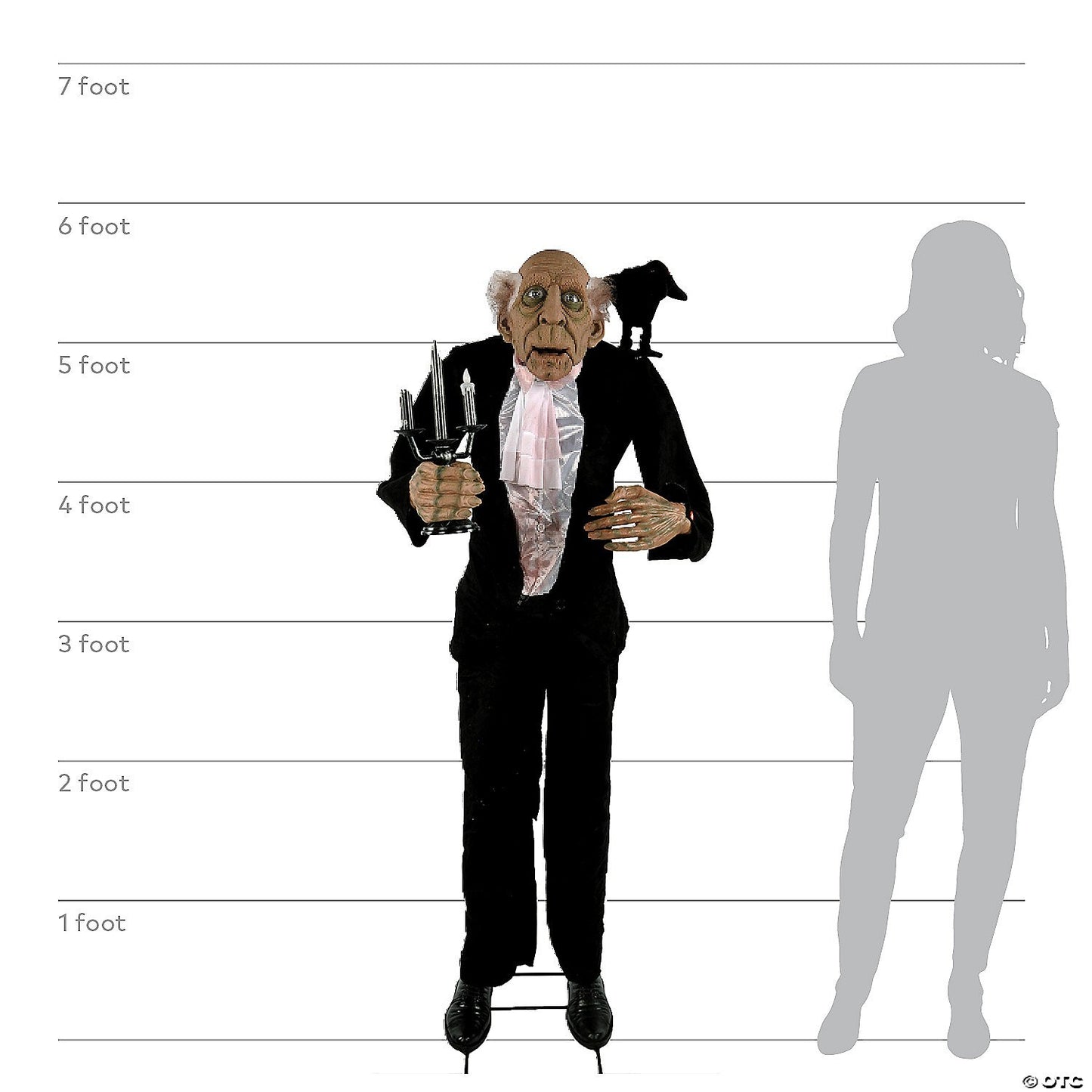 See Video! Life Size Animatronic Butler Animated Halloween Haunt Talking Prop