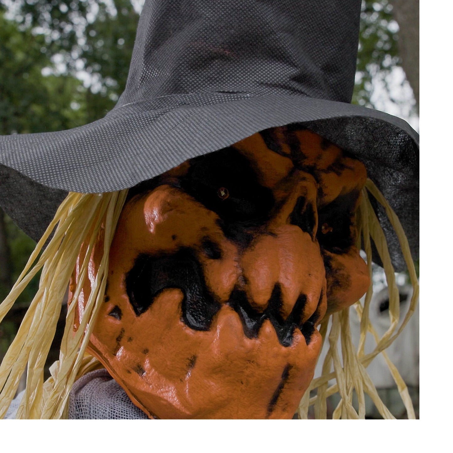 LifeSize Head Turning Pumpkin Scarecrow Animated Halloween Haunt Decor Yard Prop