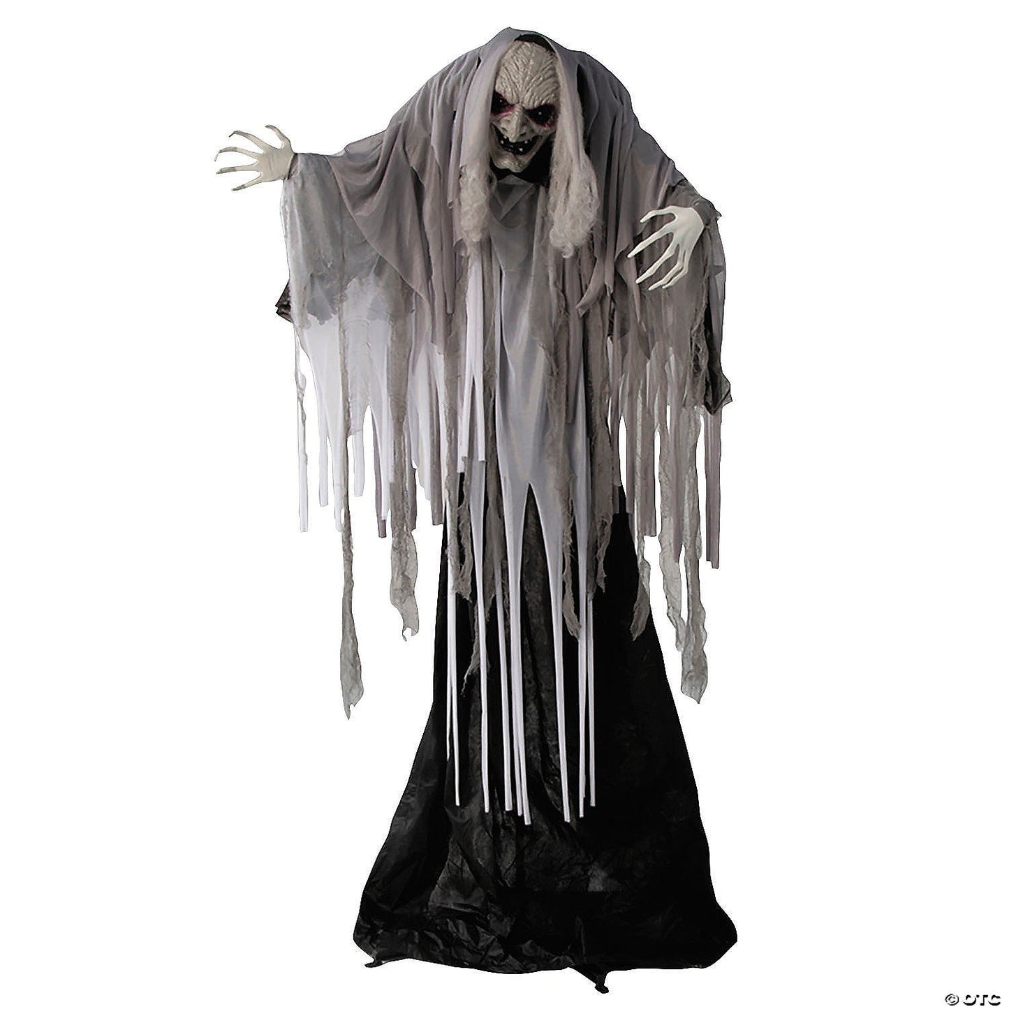 5 Ft 5in Animated Wrinkled Witch Hag Spirit Halloween Decor Haunted Prop 2025