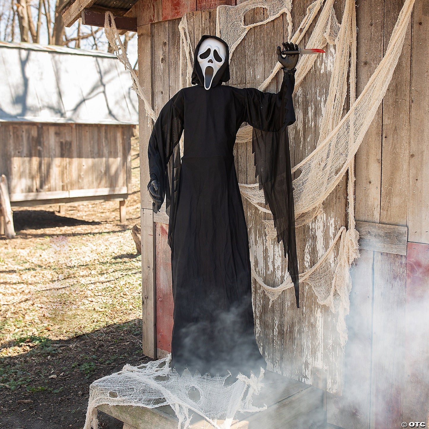 6 Ft GhostFace Scream Movie with Knife Halloween Outdoor Decoration Haunted Prop