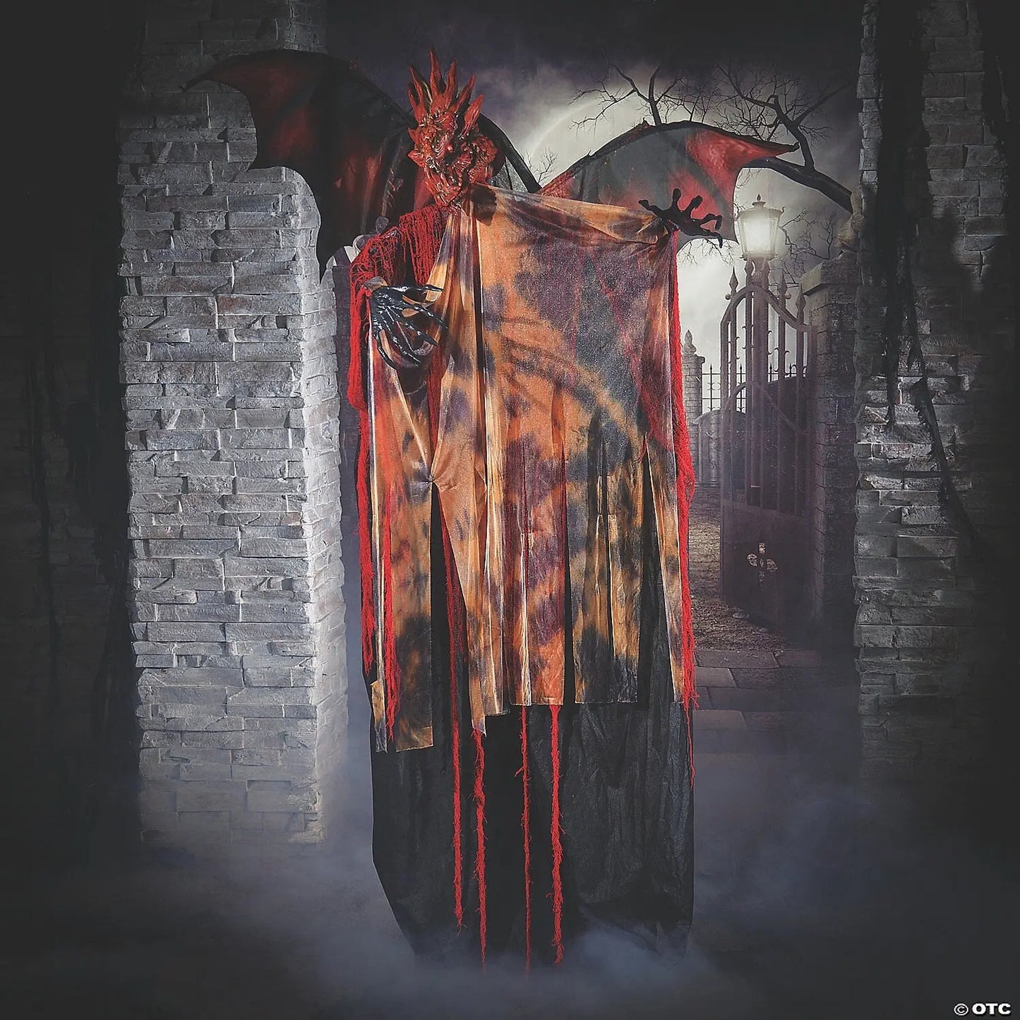 6 Ft Red Dragon Animated Wings