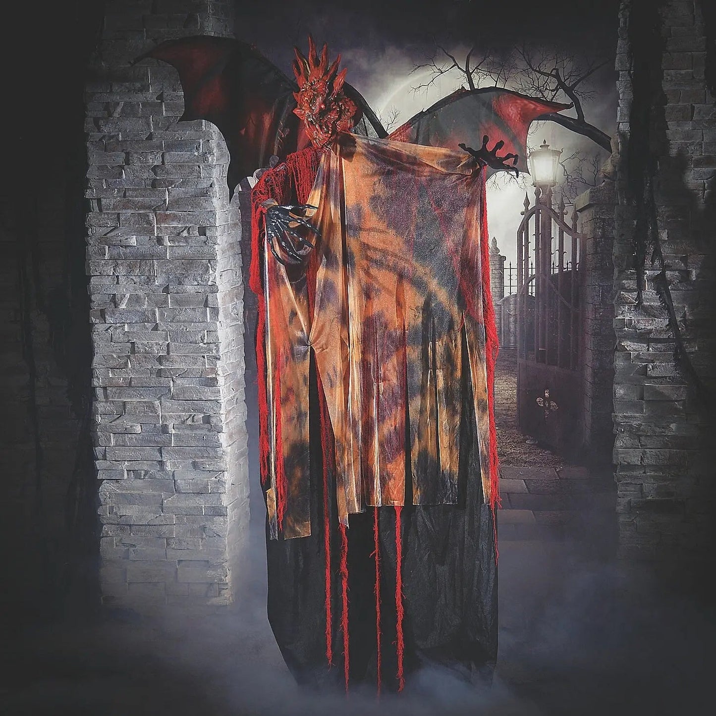 6 Ft Red Dragon Animated Wings