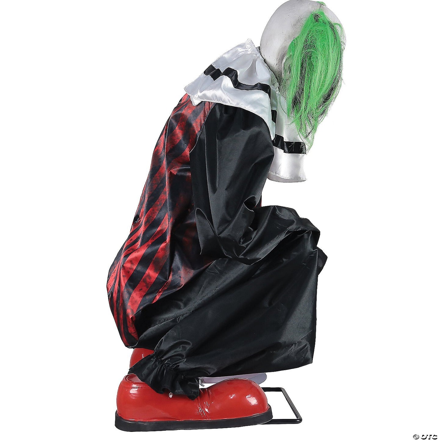 Life Size Evil Crouching Clown Animated Halloween Prop Haunted Circus Carnival