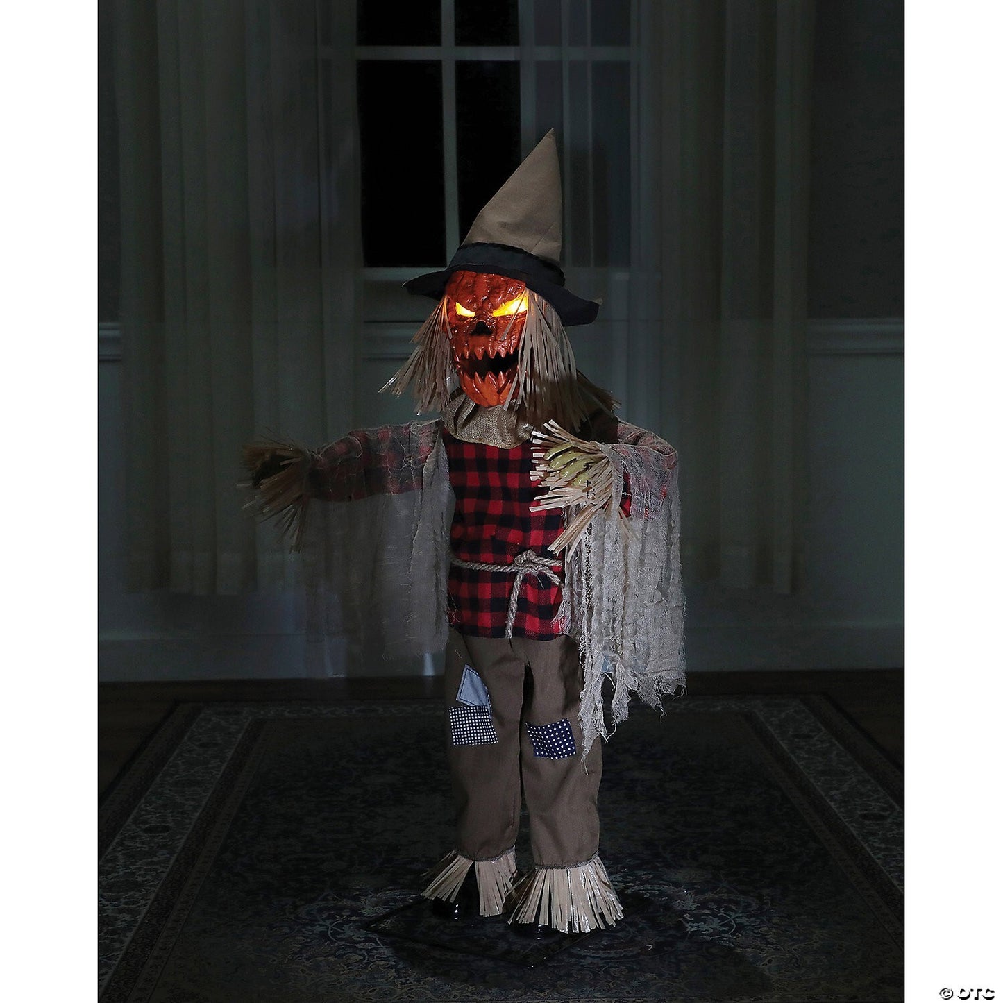 See Video! 36" Twitching Scarecrow Animated Halloween Haunted Prop Decor Outdoor