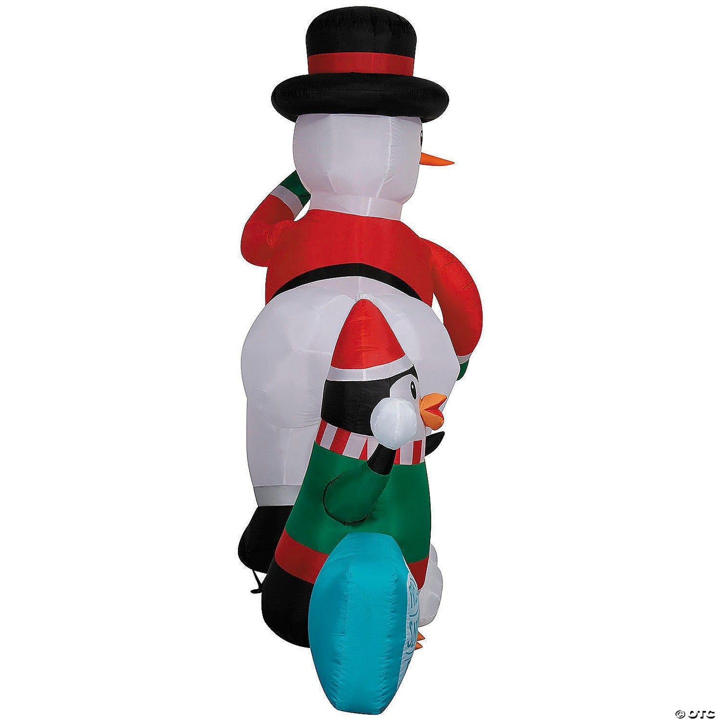 6 Ft Animated Snowball Fight Penguin Christmas Inflatable Outdoor Yard Decor