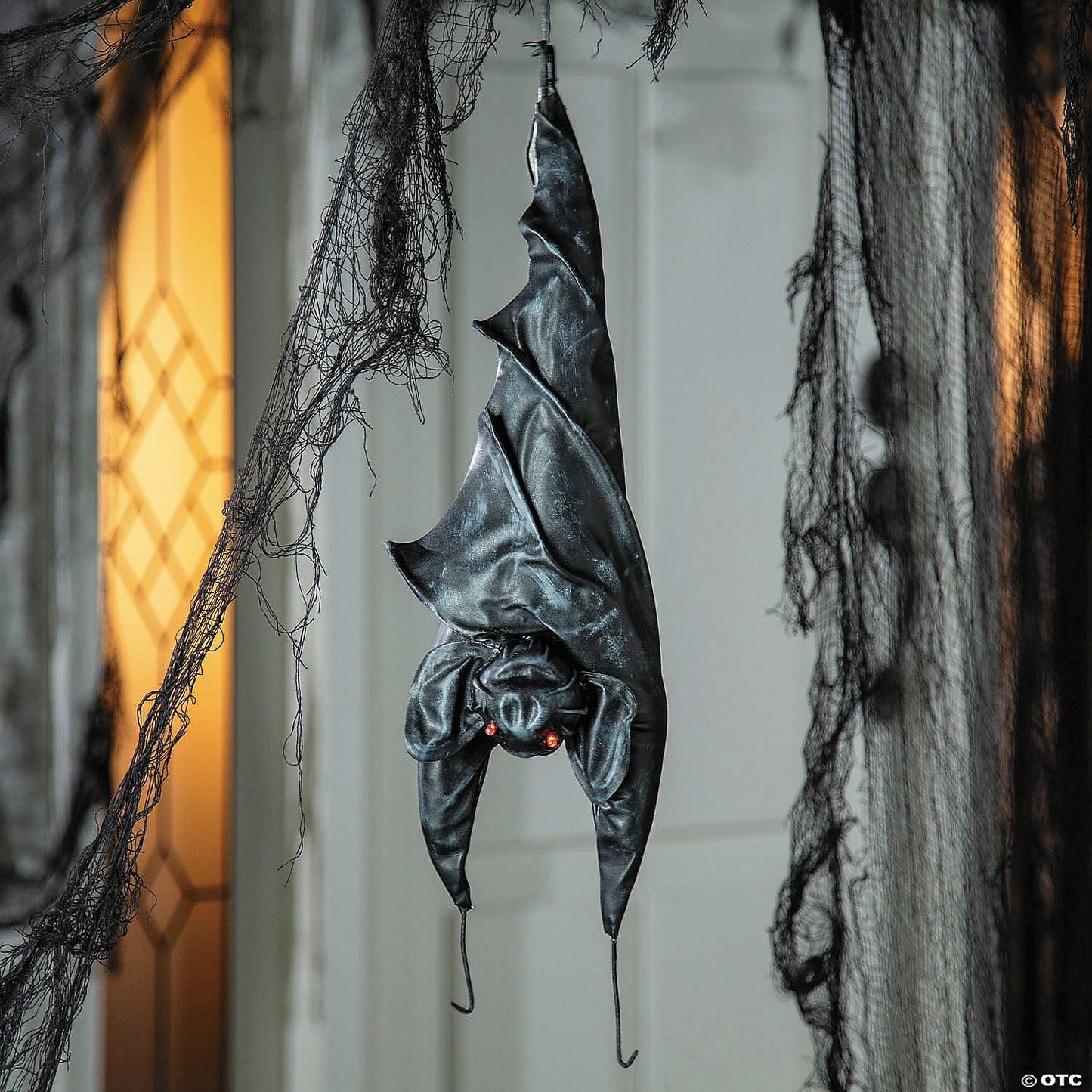 2 Ft Upside Down Animated Hanging Bat Halloween Haunted Prop Decoration Spirit