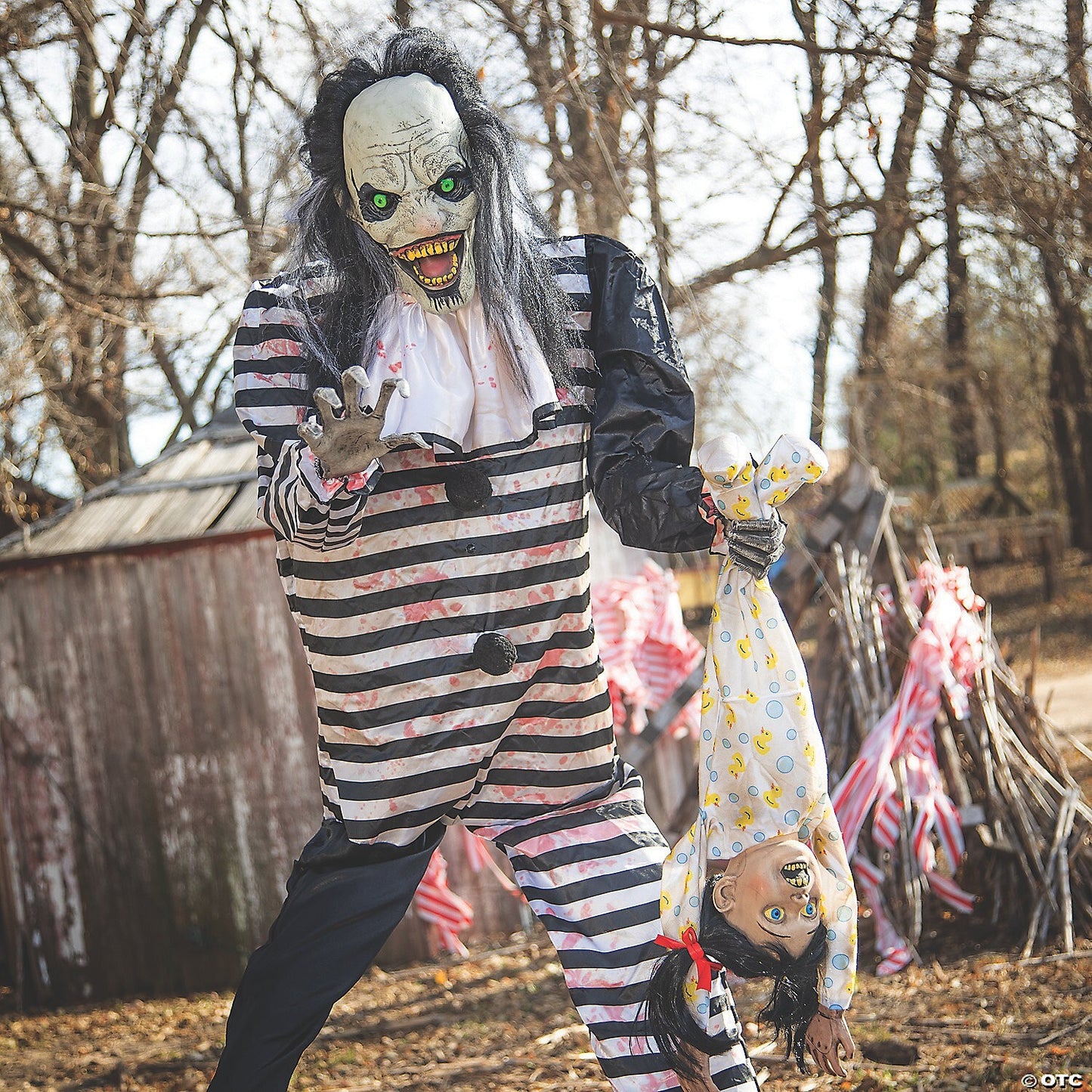 Life Size 7 Ft Sweet Dreams Clown Killer Circus Animatronic Halloween Haunt Prop