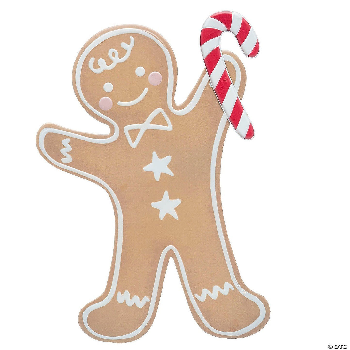 35" Giant Gingerbread Man Standing Christmas Outdoor Decoration Porch Home