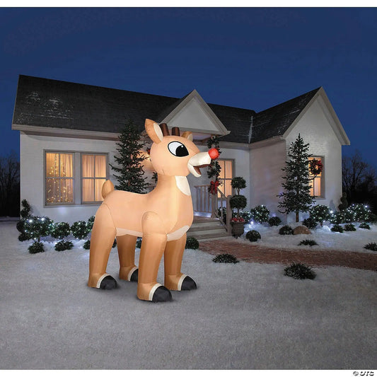 10 Ft GIANT Rudolph Inflatable Outdoor Yard Decoration
