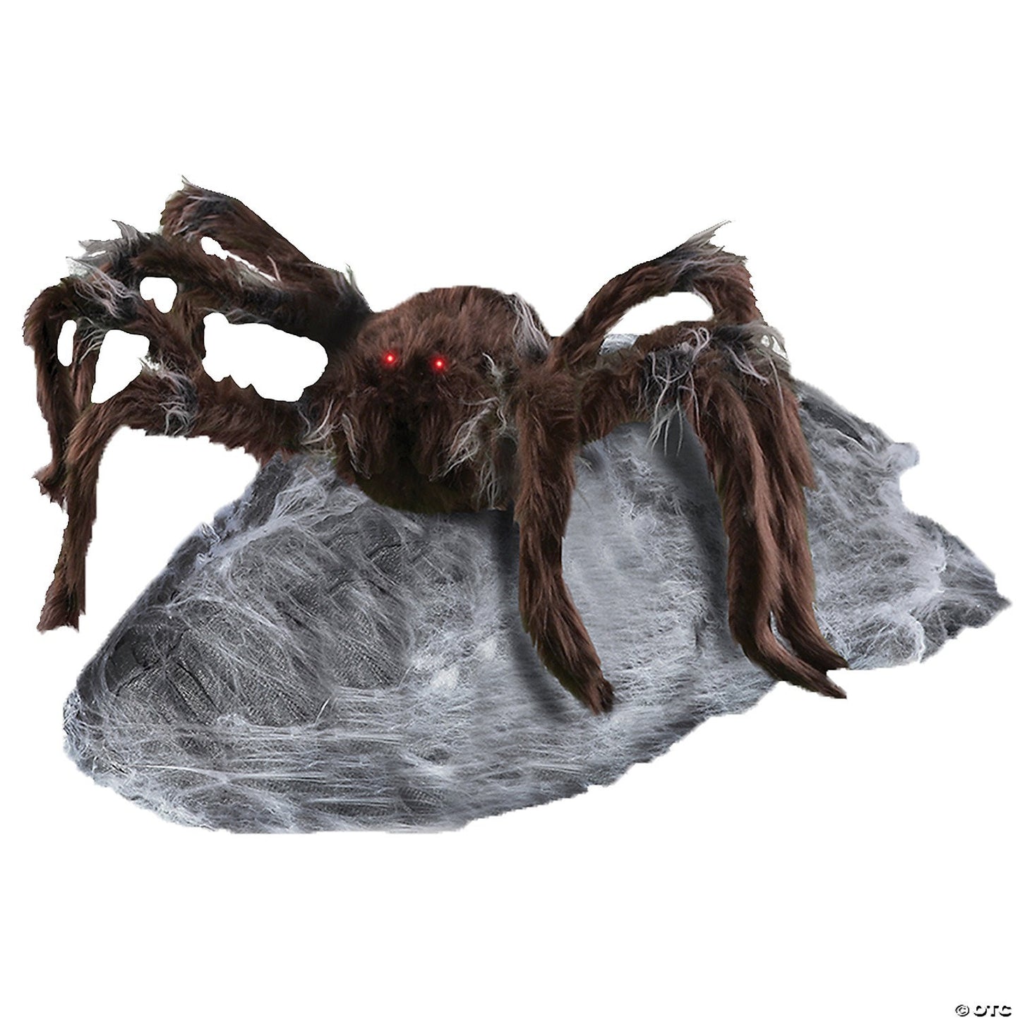 HUGE Animated Brown Jumping Spider Halloween Decoration Outdoor Haunt Yard Prop