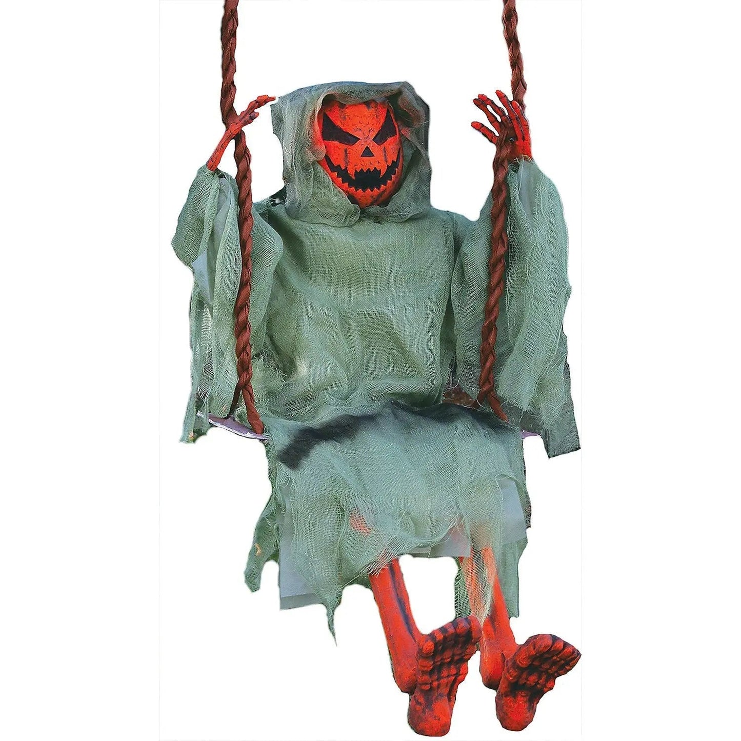 3 Ft Pumpkin Jack on a Swing