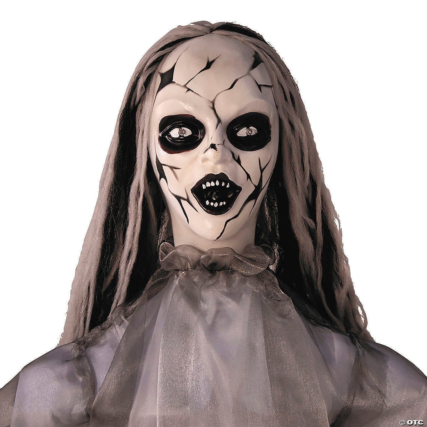 5.6 Ft Animated Ghost Spirit Woman Halloween Haunted House Decoration Prop 2025
