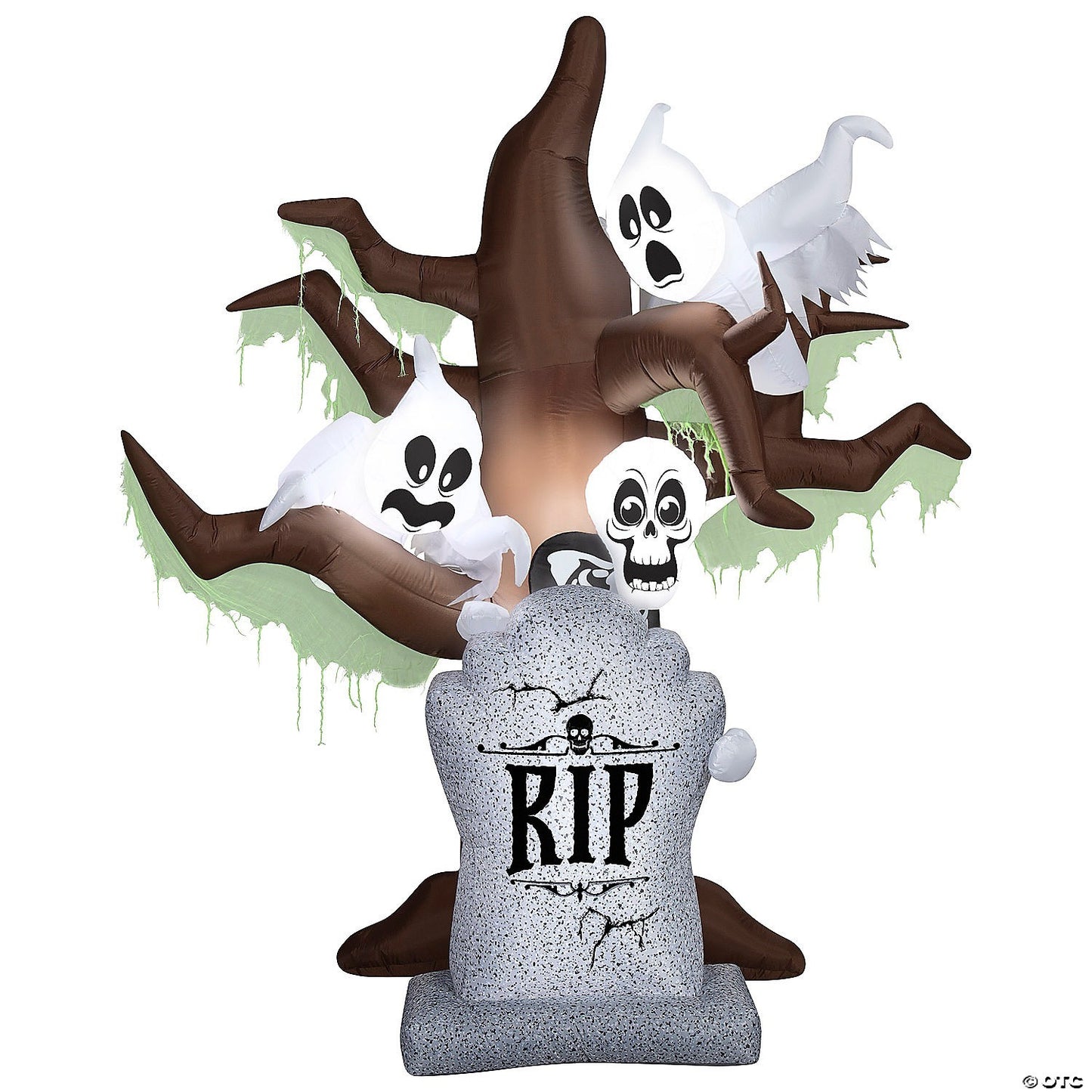 8 Ft Haunted Ghost Tree Lightshow ShortCircuit Inflatable Outdoor Halloween Yard