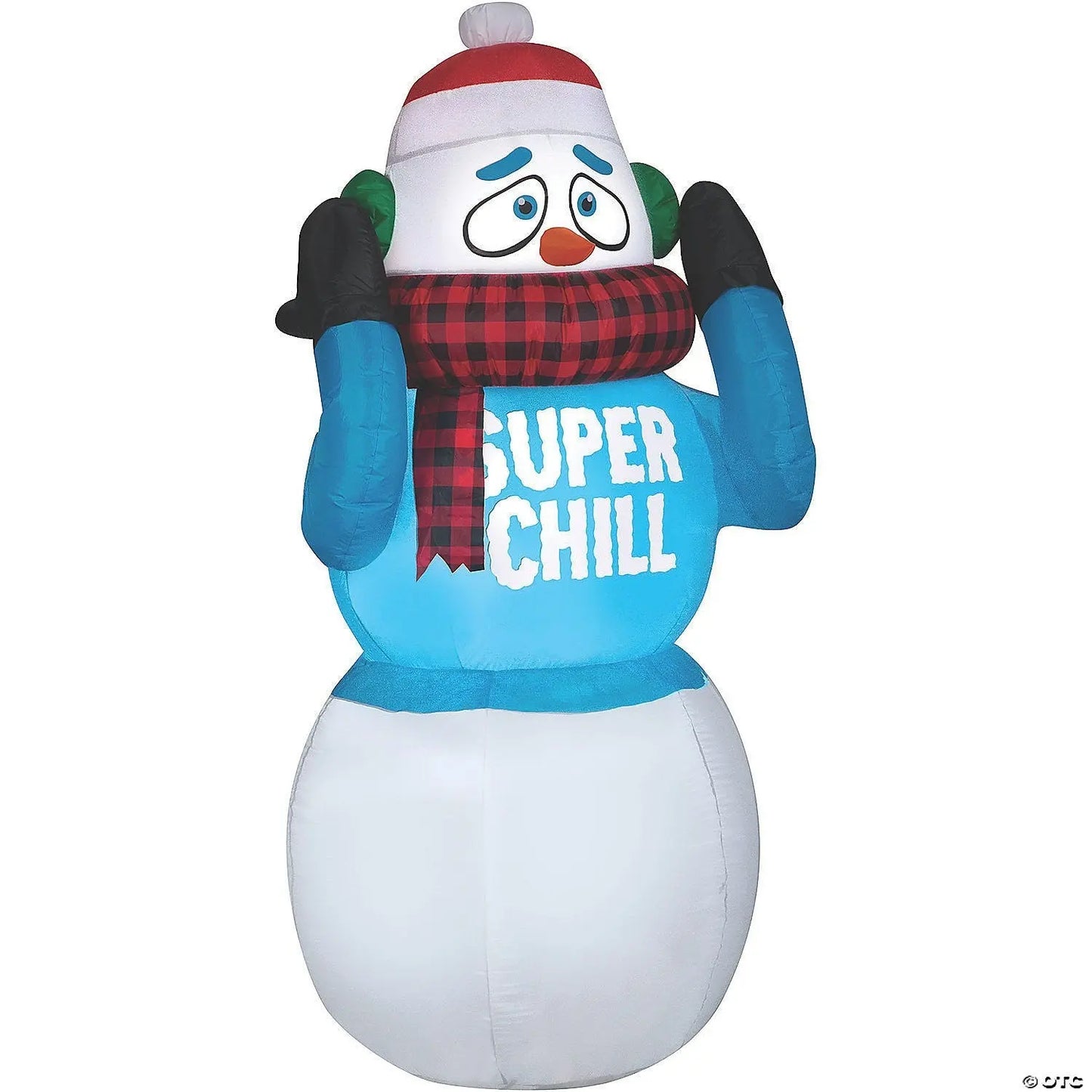 6 Ft Super Chill Shivering Snowman Animated Inflatable