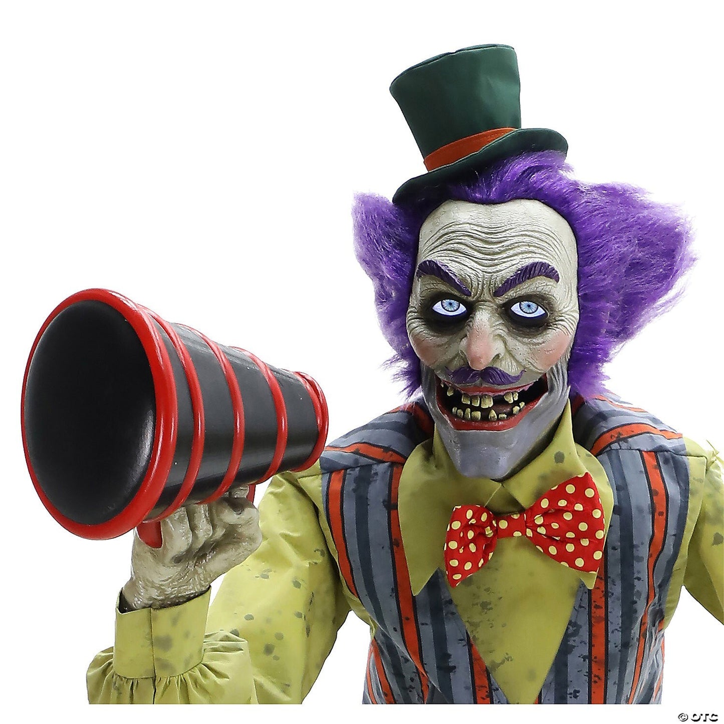 6 Ft Carnival Barker Clown Animatronic Halloween Circus Haunt Decor Prop Servo