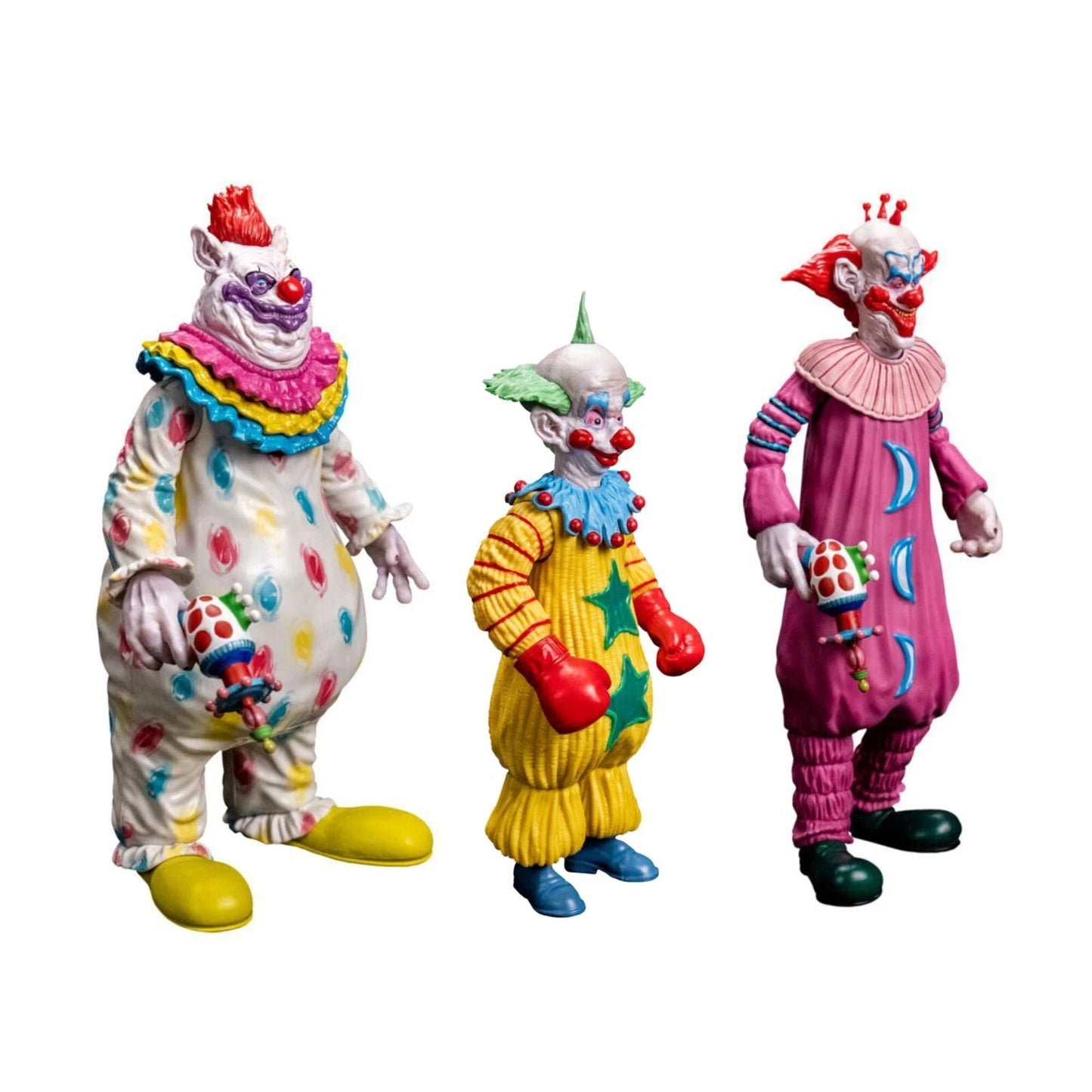 SCREAM GREATS KILLER KLOWNS FROM OUTER SPACE Fatso Slim & Shorty Figures Collect