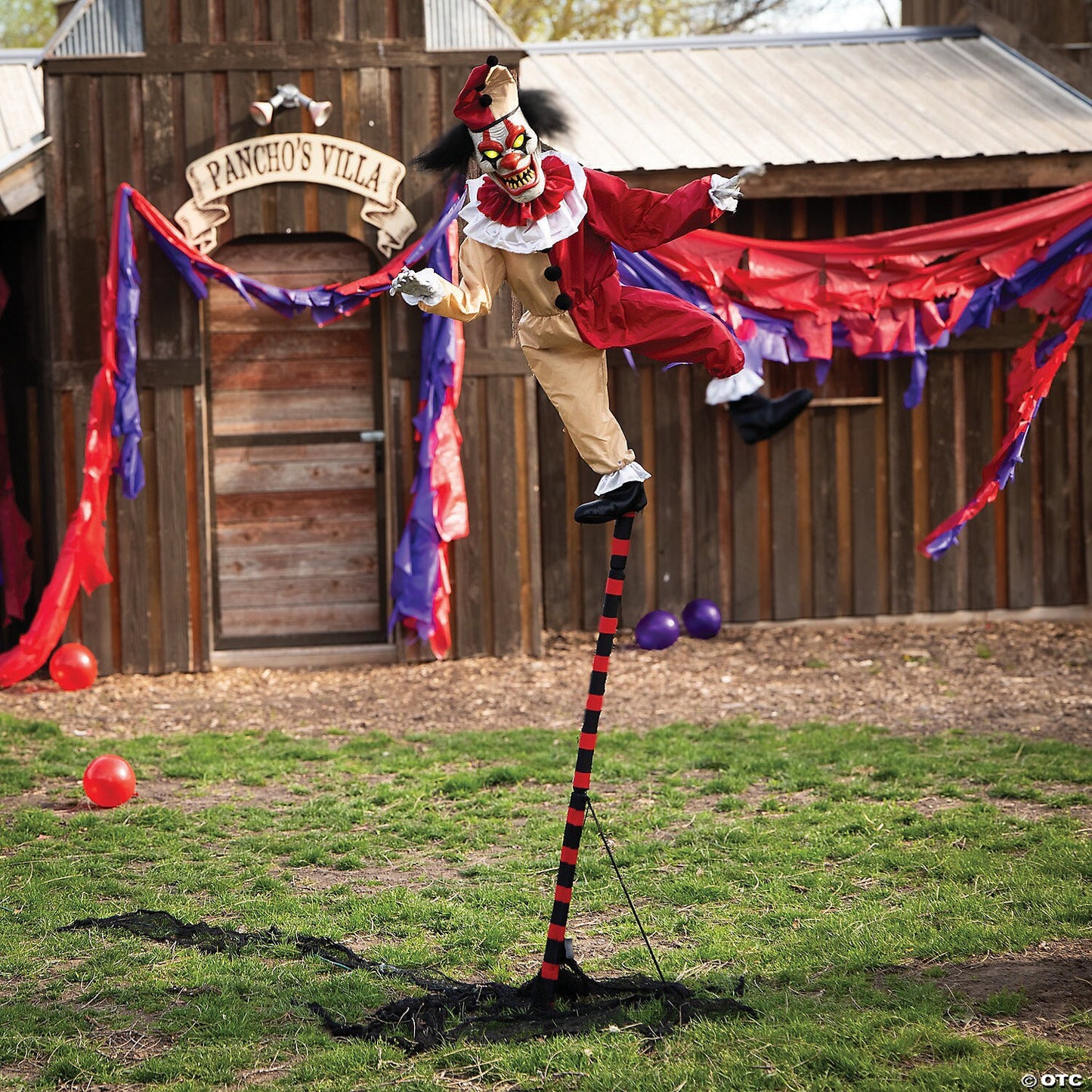 See Video! Life Size Sideshow Circus Clown Animated Halloween Haunt Prop Outdoor