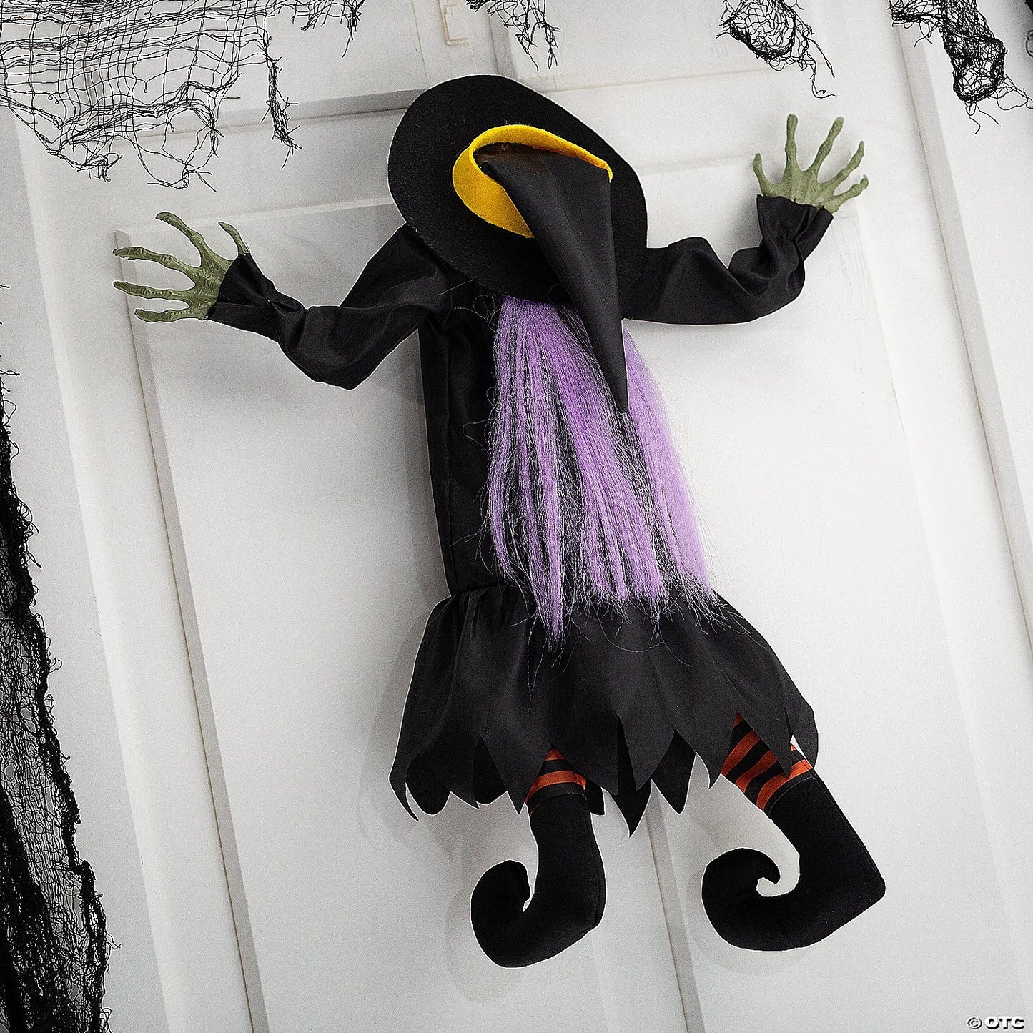 See Video! Kicking Witch Animated Halloween Decoration Outdoor Haunted Prop Door
