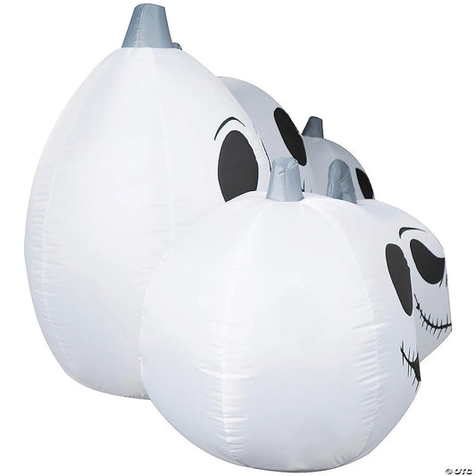 40" Jack Nightmare Christmas White Pumpkins Inflatable