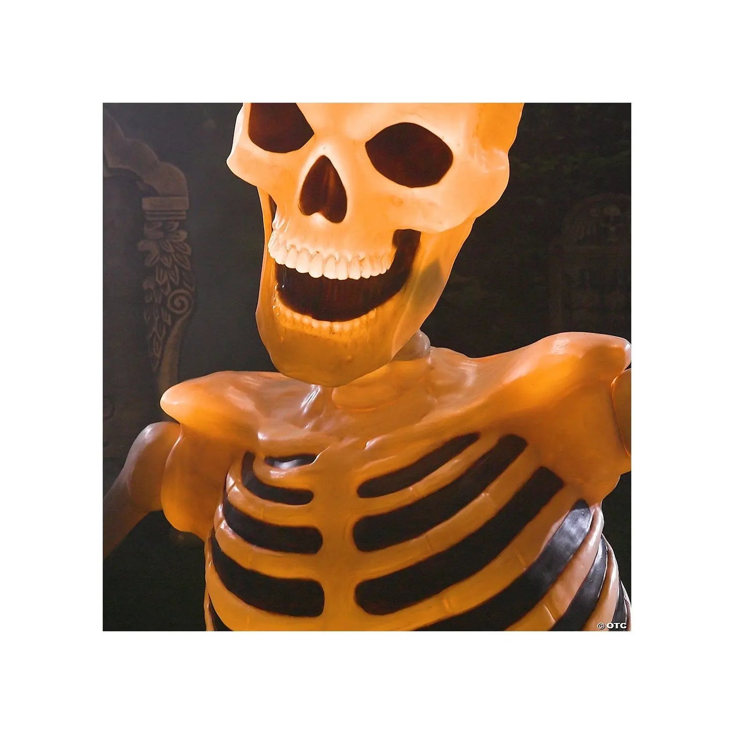 GIANT 7.5 Ft Lighted Skeleton GroundBreaker Halloween yard decoration