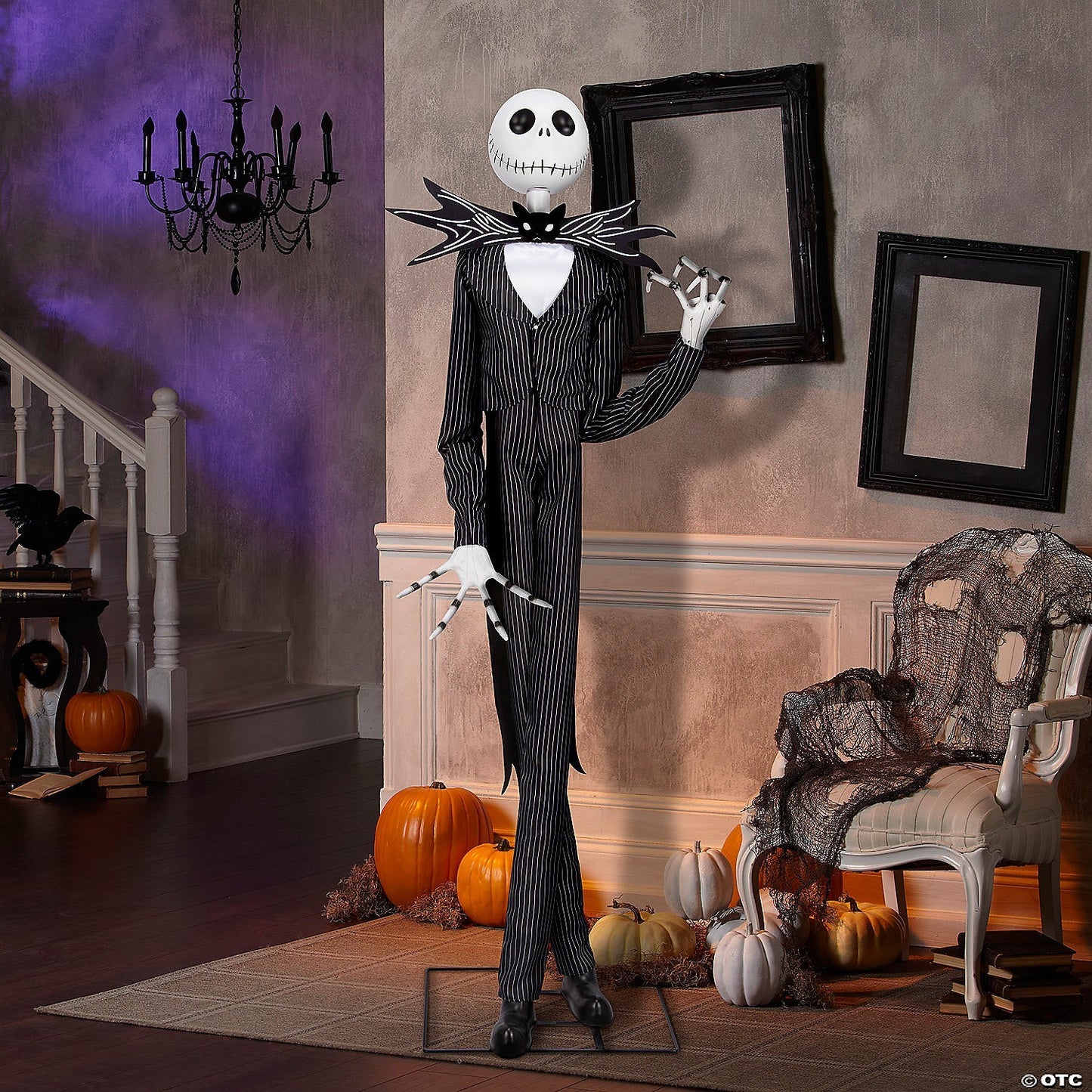 LifeSize 6.5 Ft Jack Skellington Animated Halloween Decor Haunt Prop Yard Porch