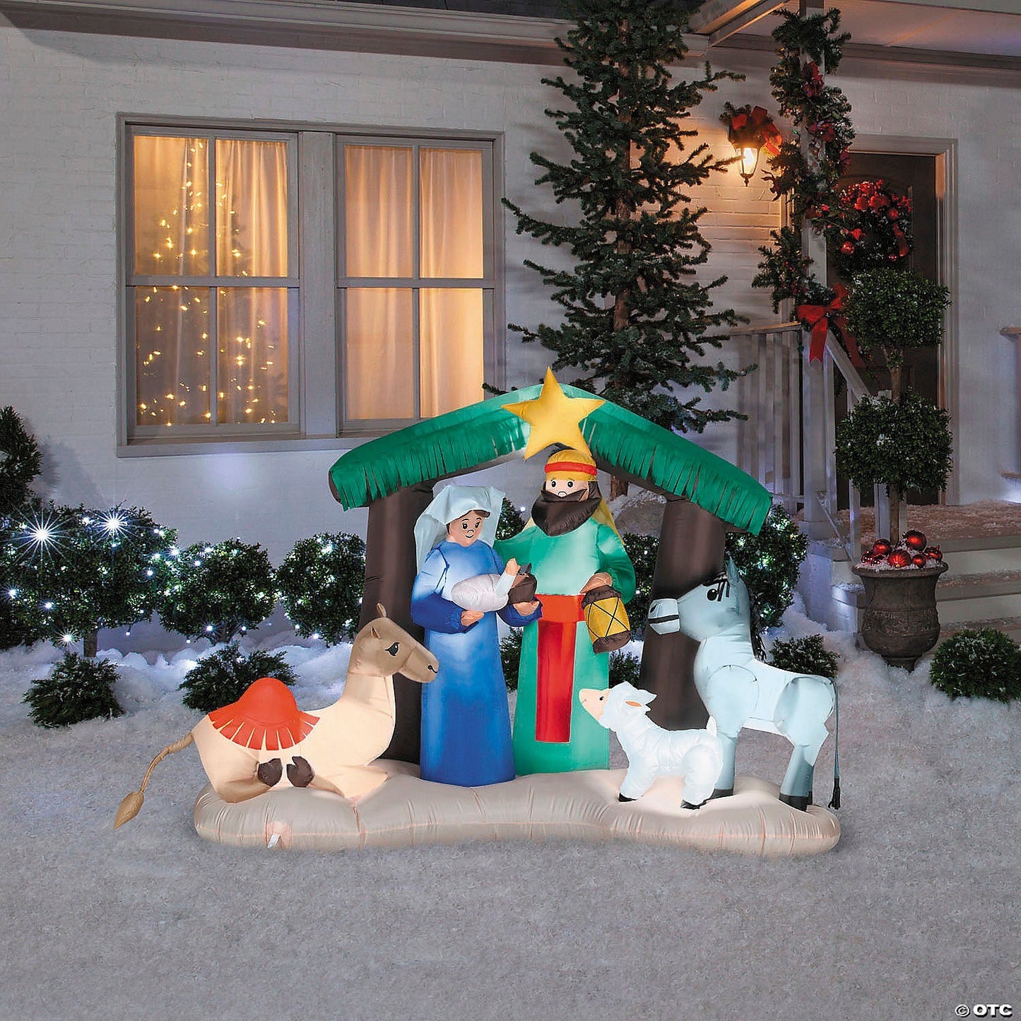 78" Nativity Scene Holy Family Manger Inflatable Christmas Outdoor Yard Decor