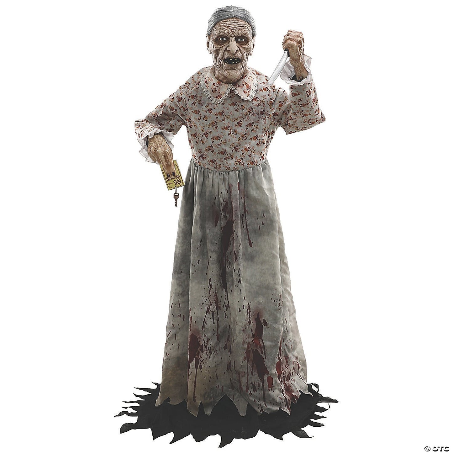 LifeSize Granny Bates Motel Psycho Static Halloween Home Haunted Decoration Prop