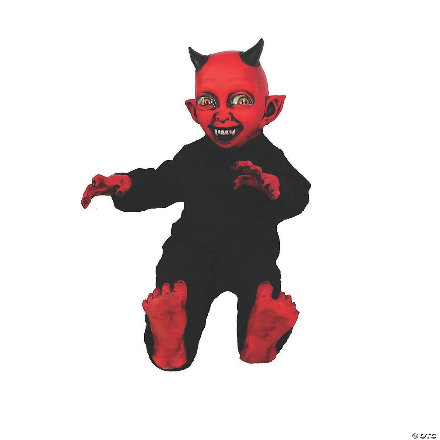 Little Devil Monster Kid Prop Krampus Halloween Posable Decor Haunted Distortion