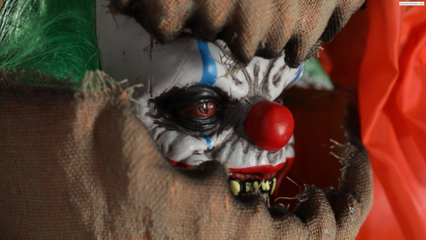 5.10 Ft Animated Pop Up Clown Head Pumpkin Man Halloween Haunt Prop Spirit Jack