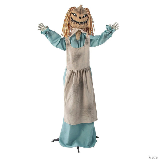 5.6 Ft Standing Rustic Pumpkin Girl