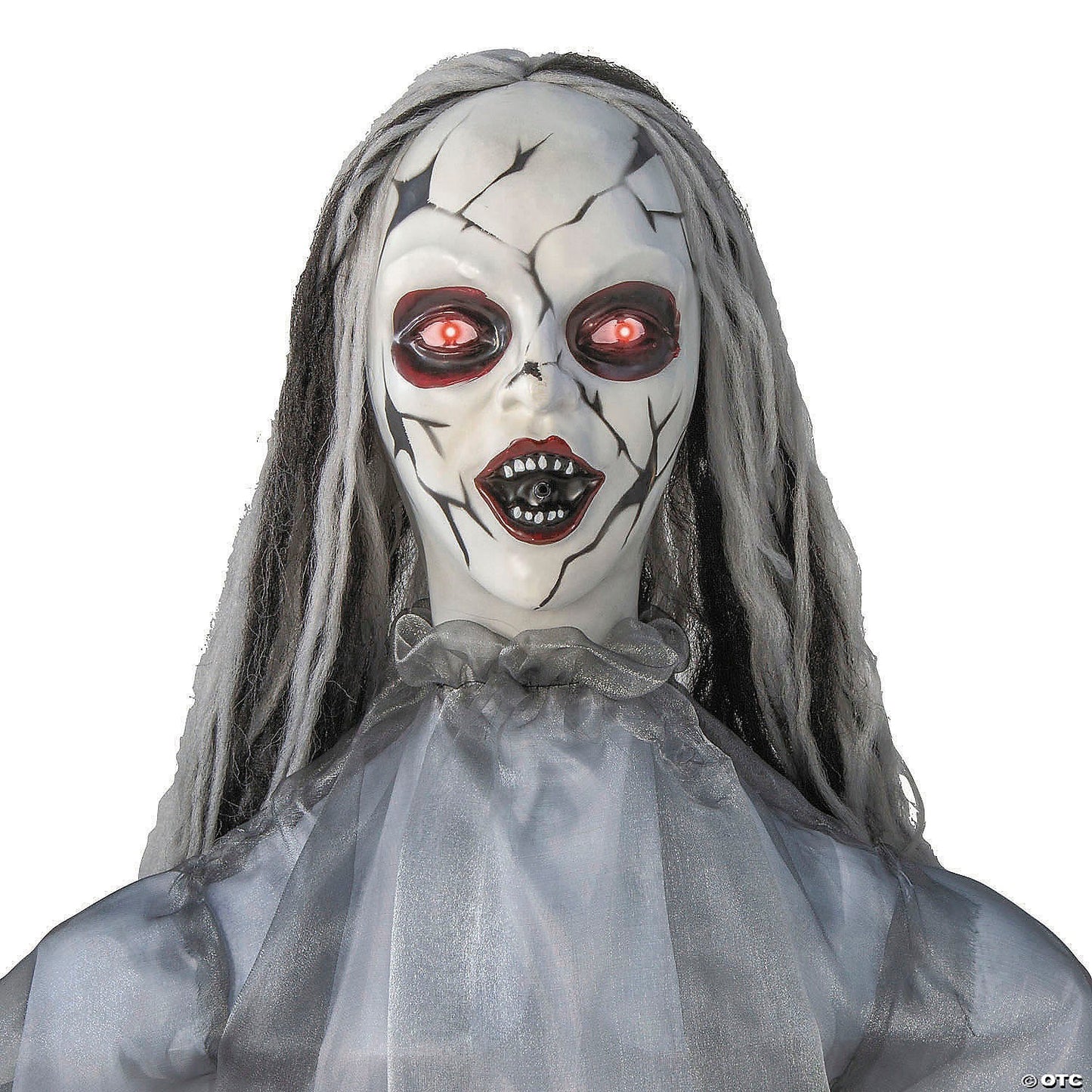 5.6 Ft Animated Ghost Spirit Woman Halloween Haunted House Decoration Prop 2025