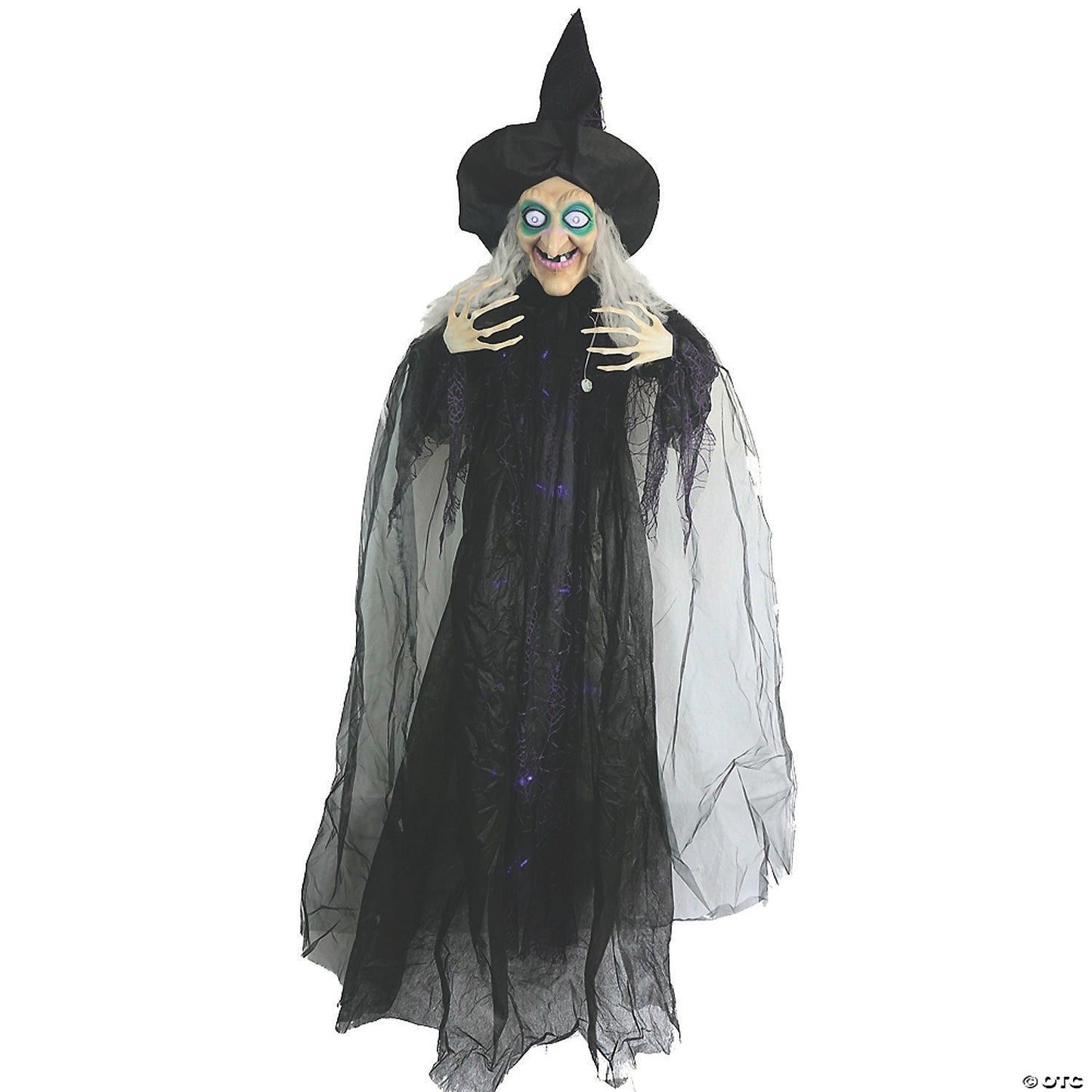 6 Ft Wicked Witch Animated Halloween Decoration Outdoor Haunt Yard Porch Prop