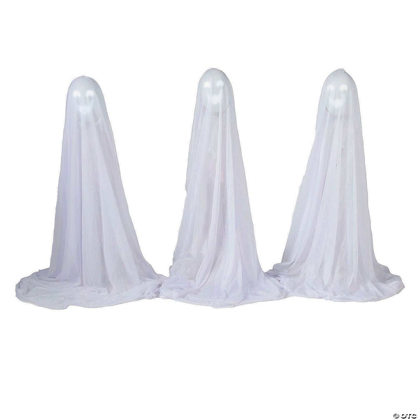 47" Set of 3 Talking Lighted Ghosts Spirit Animated Halloween Decor Prop 2025