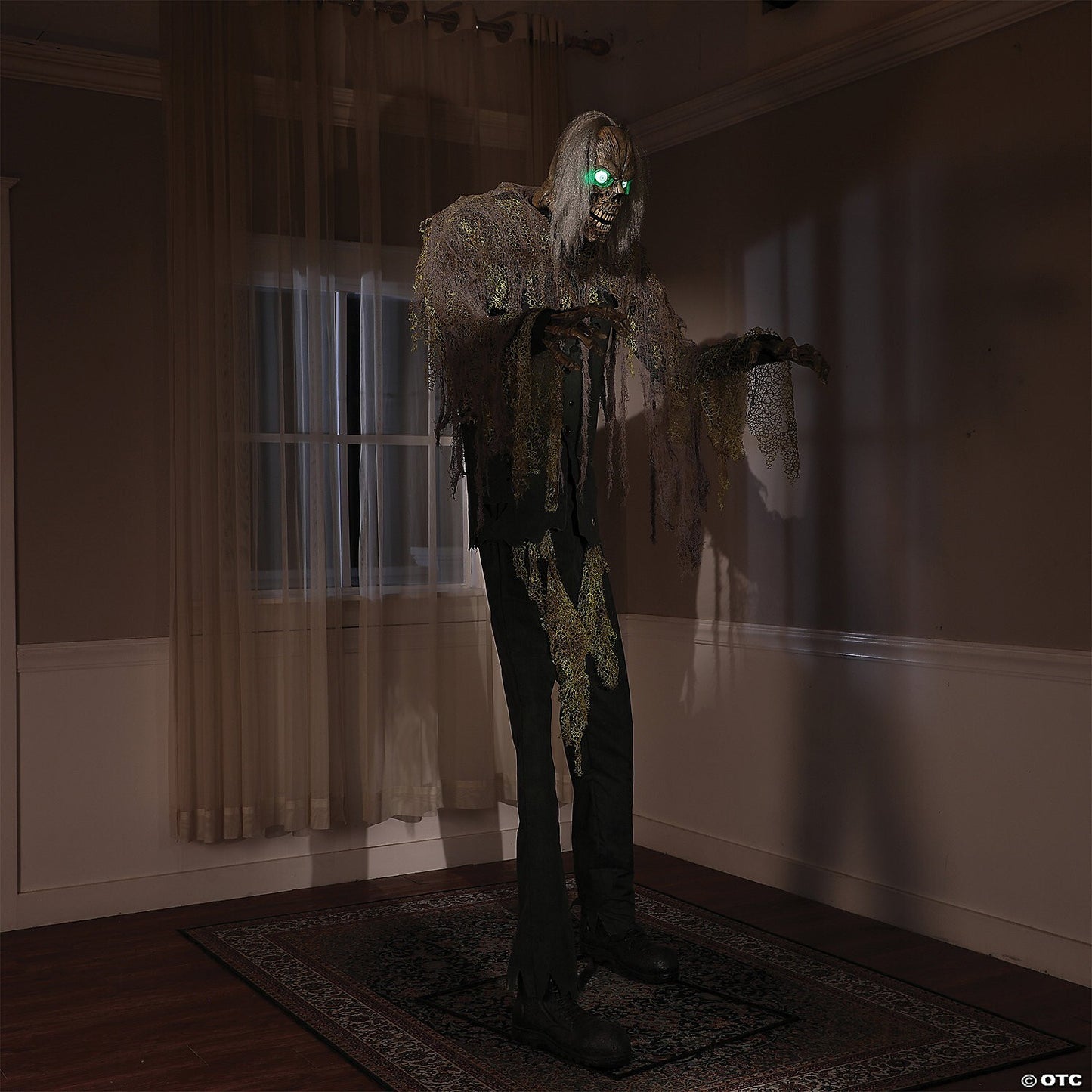 LifeSize 7 Ft Cellar Dweller Skeleton Reaper Animatronic Halloween Prop Haunted