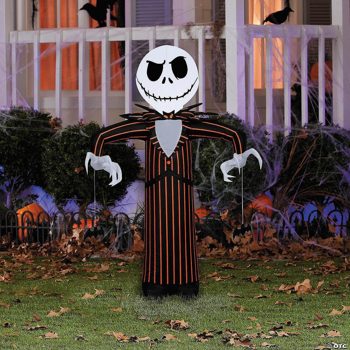 42" Jack Skellington with Bats Inflatable Halloween Spirit Yard Decoration 2025