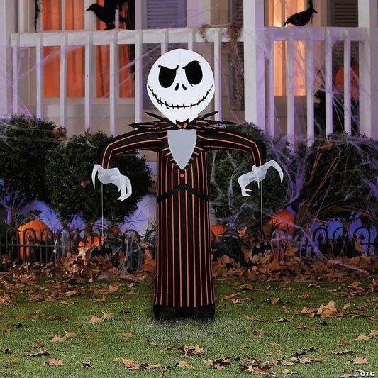 42" Jack Skellington with Bats Inflatable
