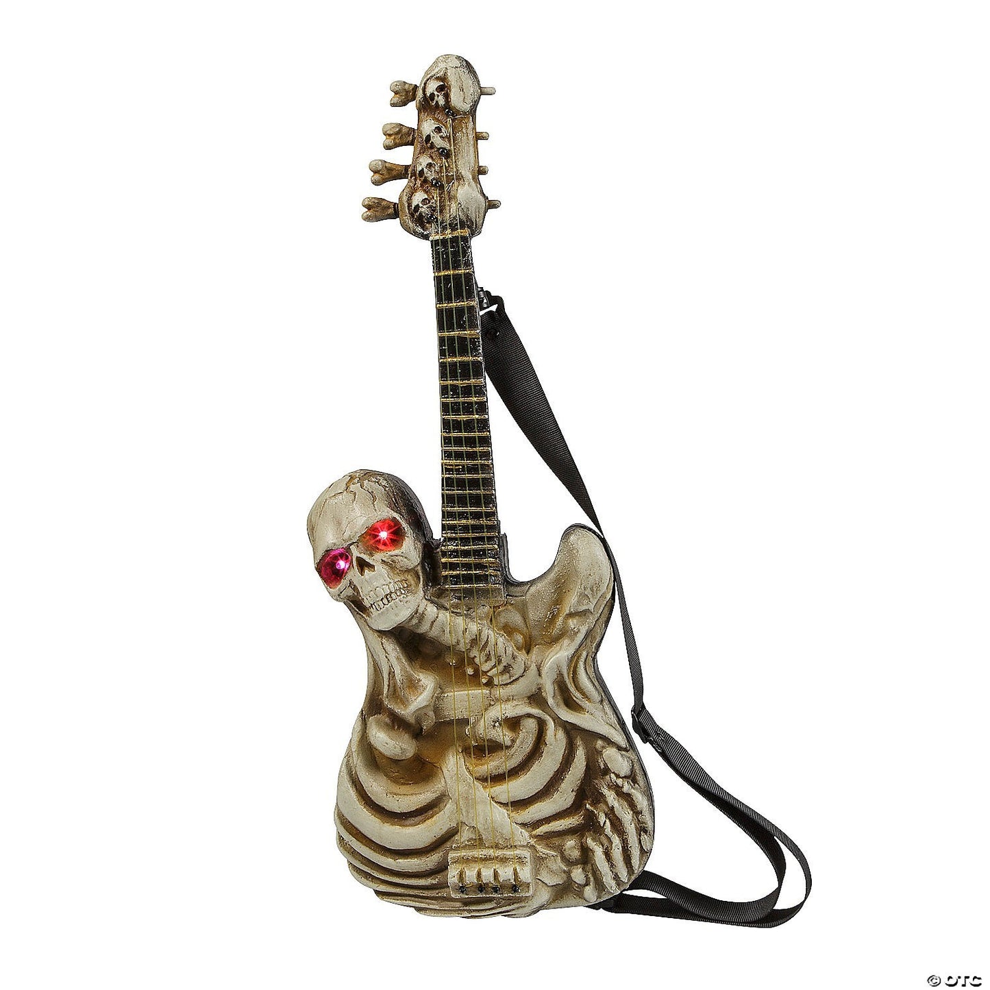 Haunted Ghostly Skeleton Guitar Animated Halloween Decoration Prop Heavy Metal
