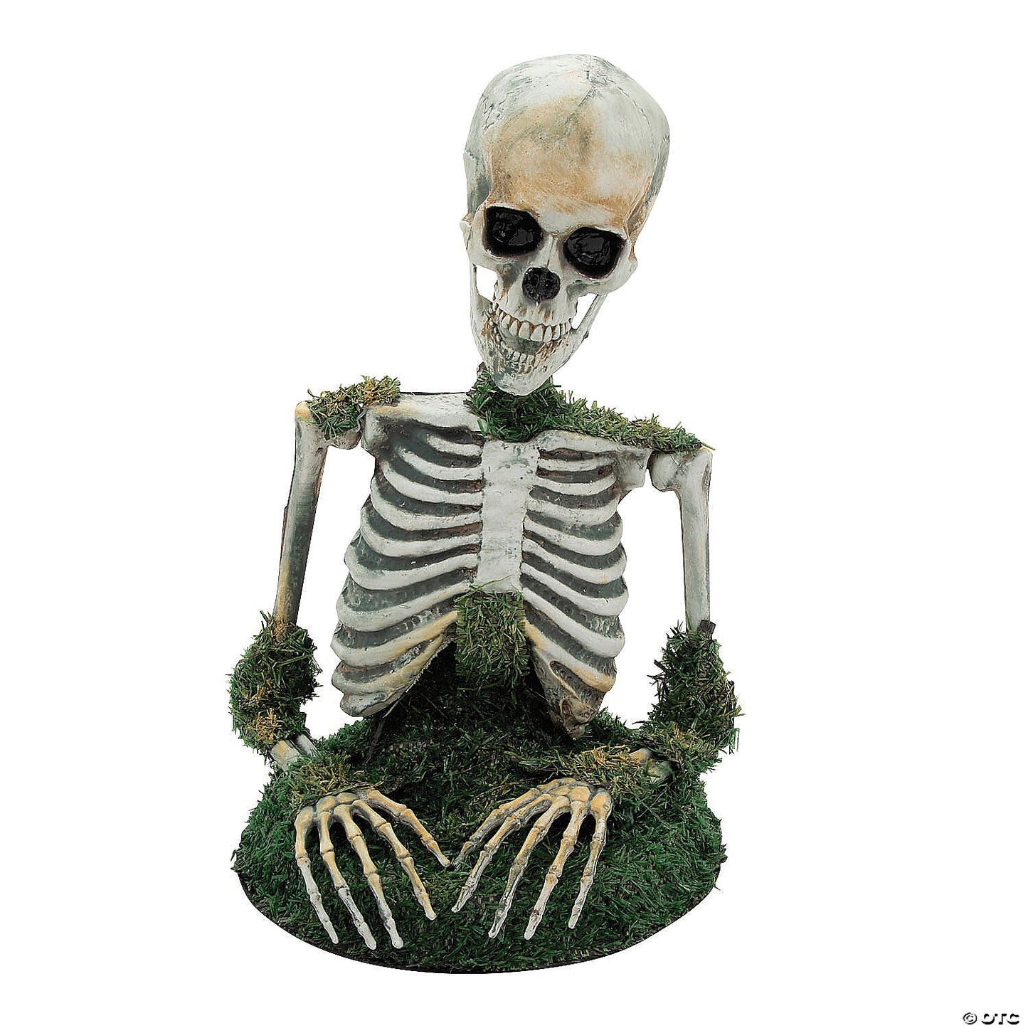 See Video! 4 Ft Mossy Skeleton Animated Halloween Home Decoration Haunted Prop