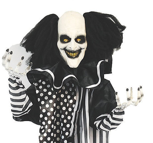 47" Hanging Killer Clown Animated Halloween Decor Outdoor Haunt Yard Prop Circus