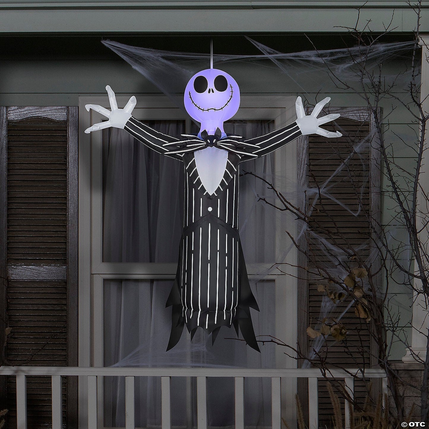 48" Jack Nightmare Christmas Hanging Inflatable Outdoor Halloween Yard Decoratio