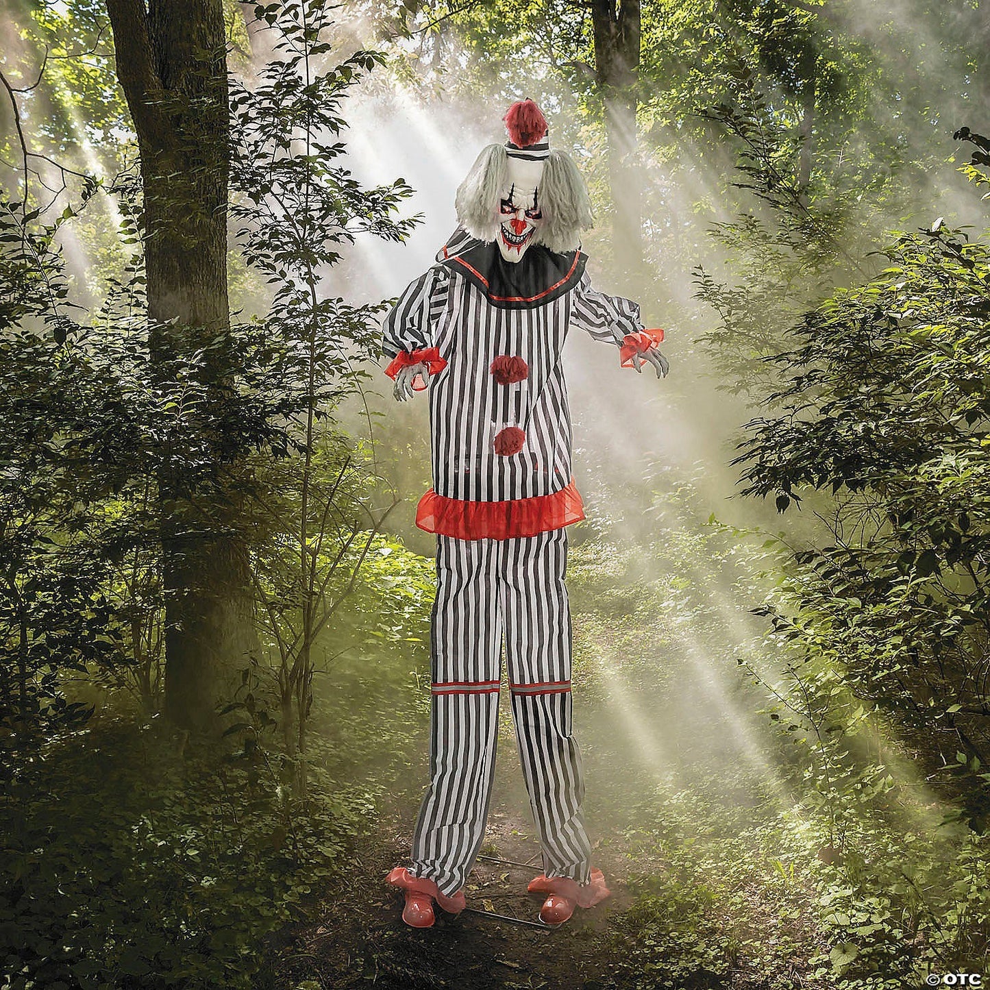 8 Ft Rising Animated Killer Clown Halloween Haunt Prop Decoration Spirit 2025